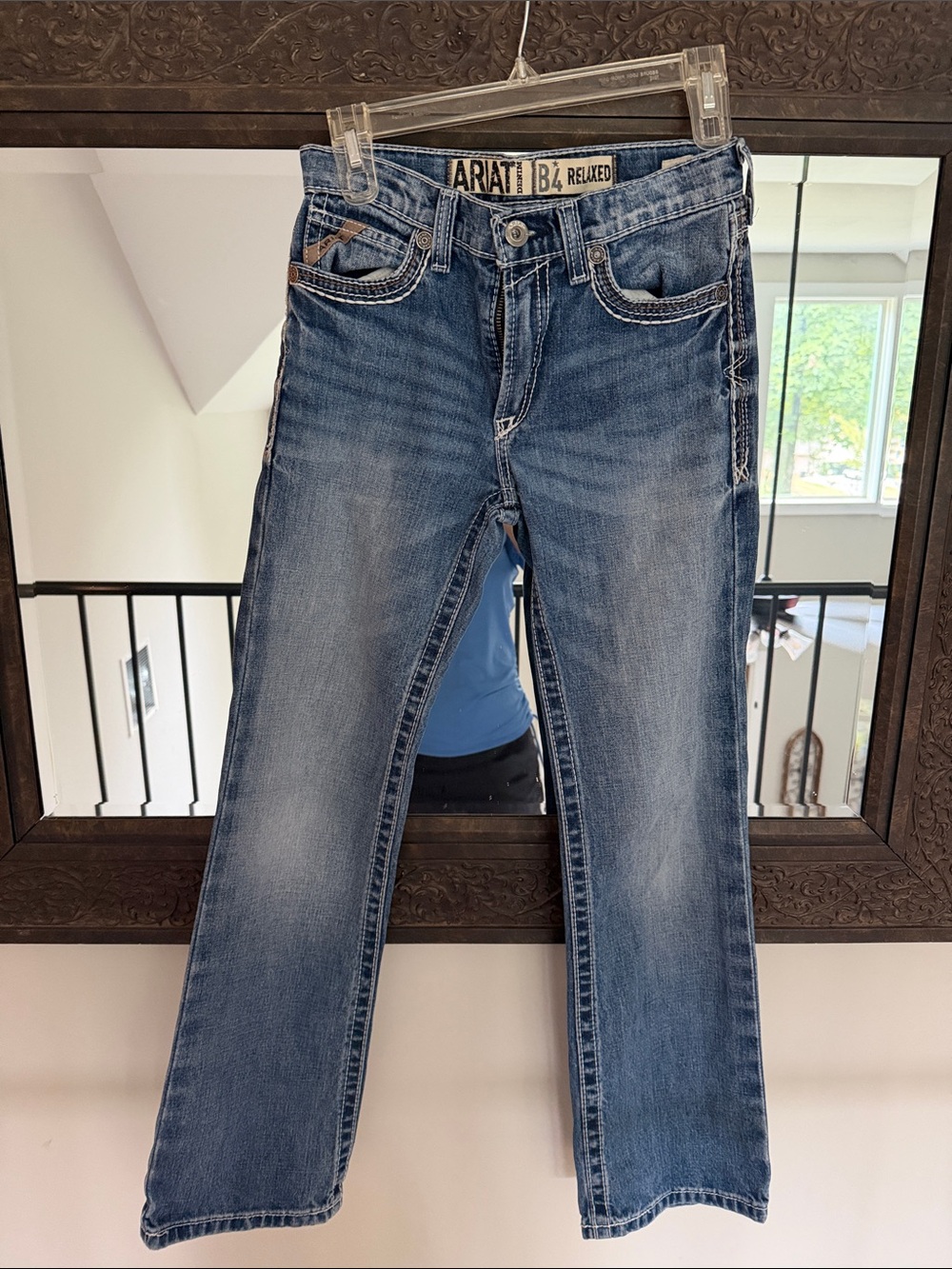 Ariat Kids Relaxed B4 Fit Faded Blue Jeans
